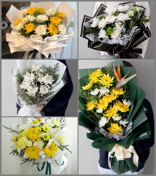 湖北武汉市新洲区徐古镇白事花束代送